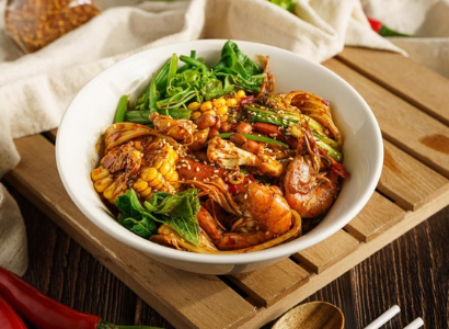 Mala Xiang Guo with Shrimp